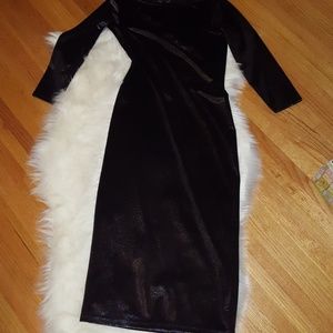 Topshop blue silver dust shimmer bodycon dress